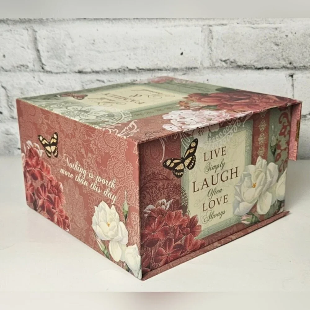 Abbington Park Faith Family & Friends Memory Storage Box - Elegant & Beautiful